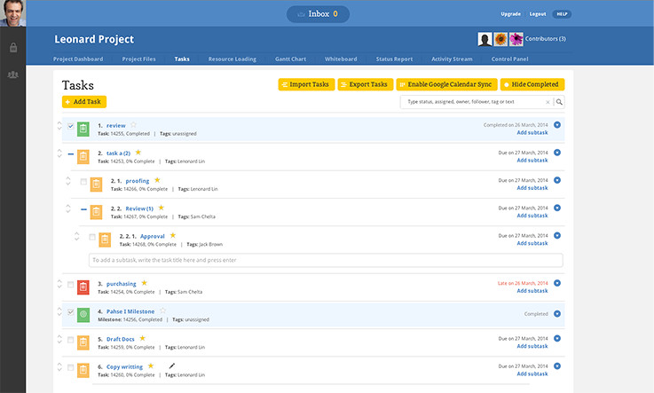 Screenshot Task Management